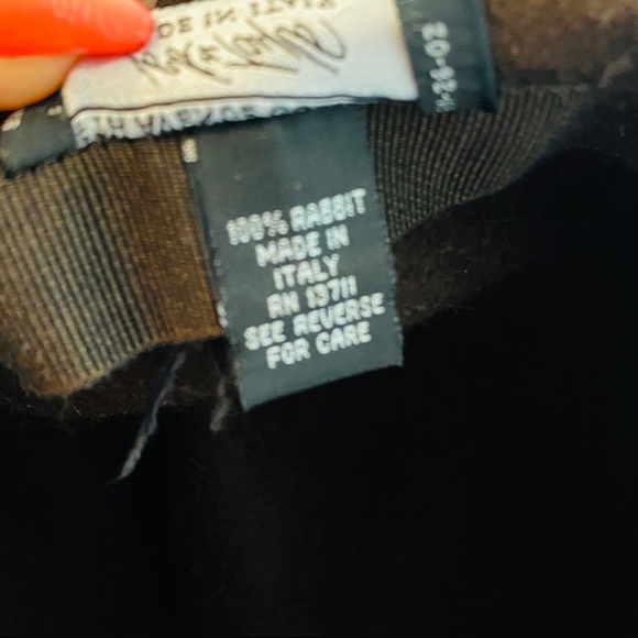 Vintage Brown 100% Rabbit Fedora W Braided Wool Accent Tie By Lord & Taylor - Picture 11 of 14